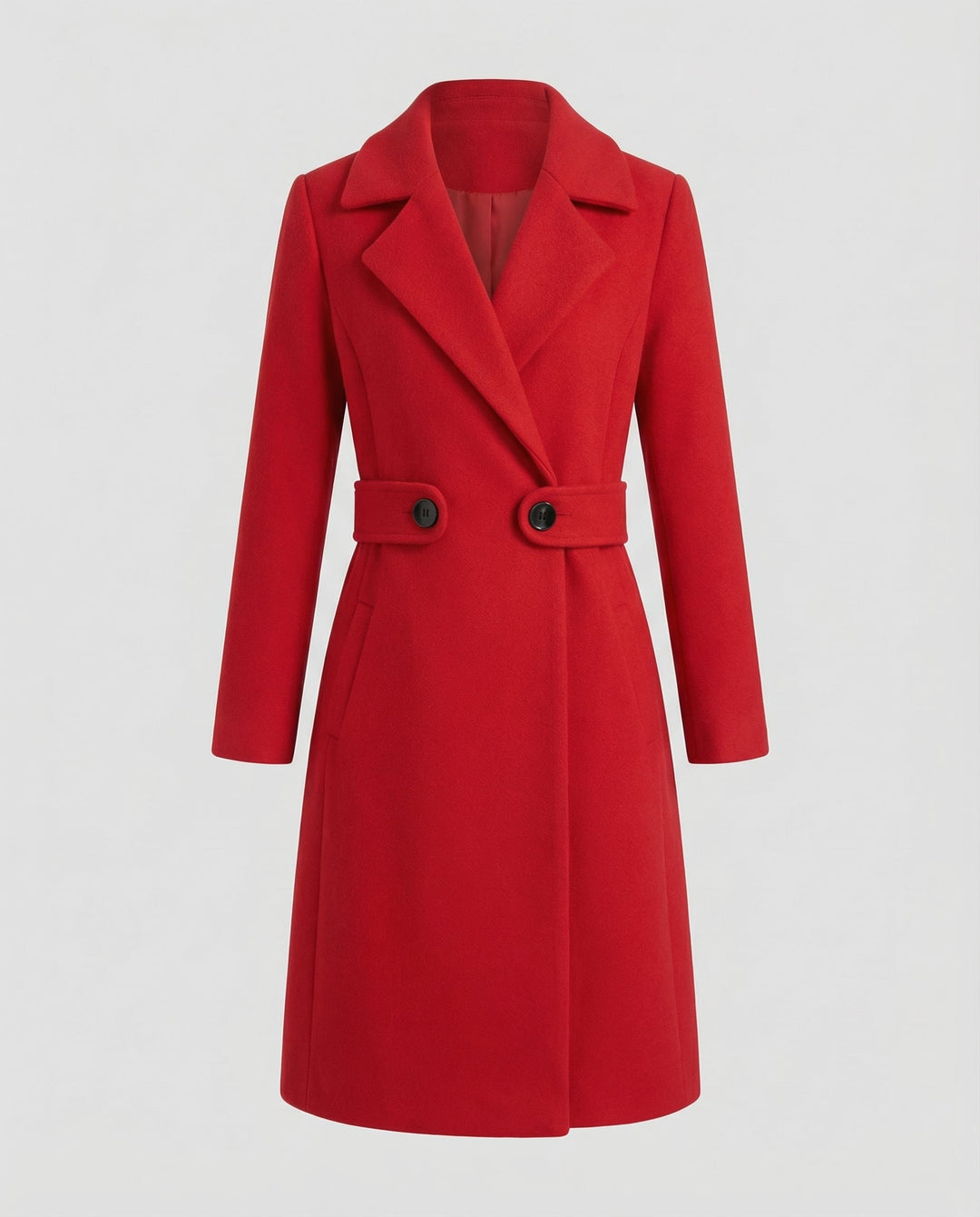Slim Wool Coat Women Winter