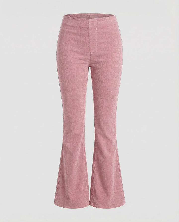Comfortable Corduroy Flared Pants Women