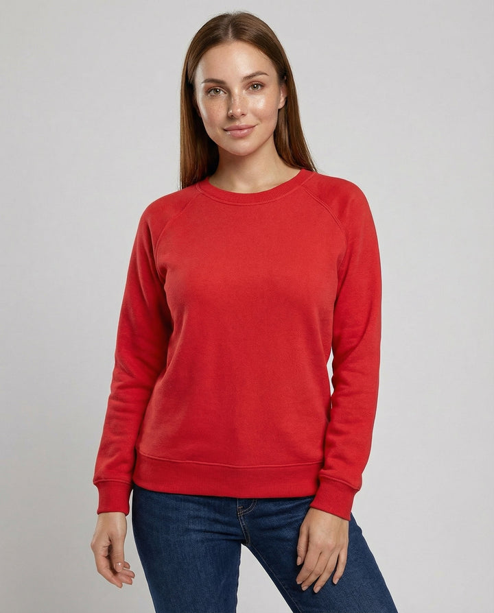 Comfortable Round Neck Sweatshirt Women