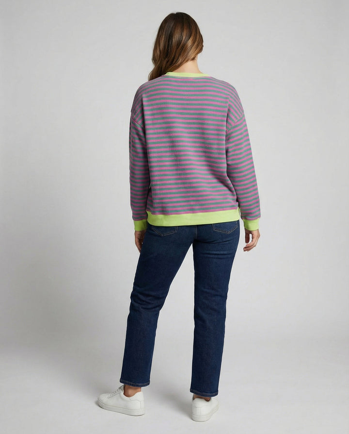 Striped Oversized Sweater Women
