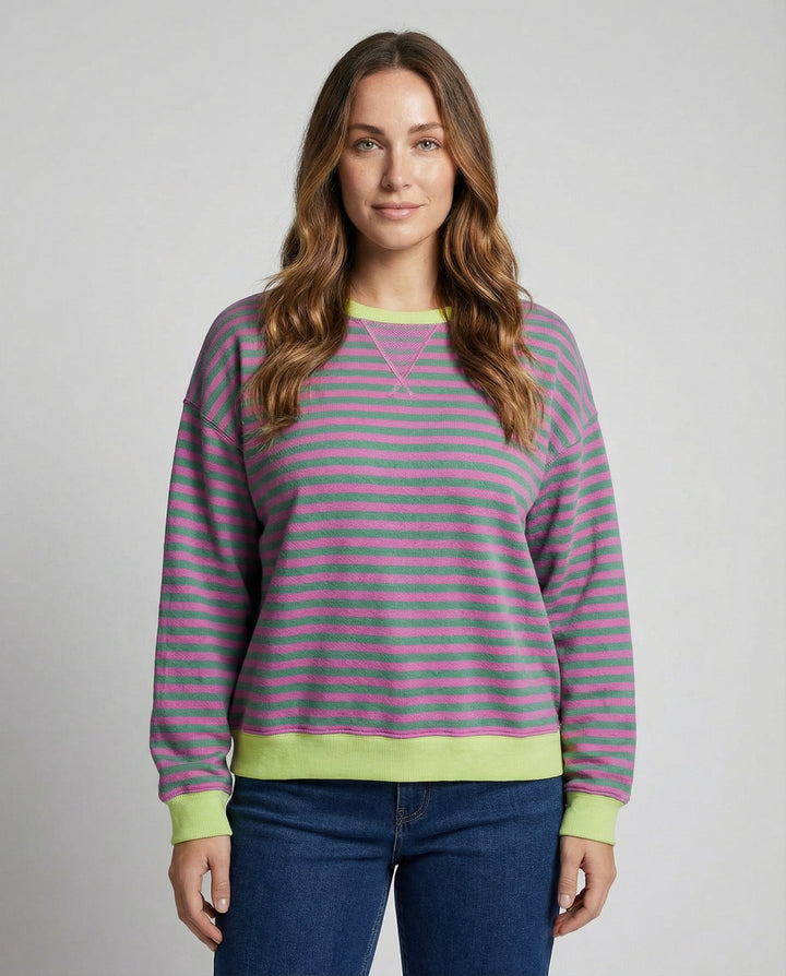Striped Oversized Sweater Women