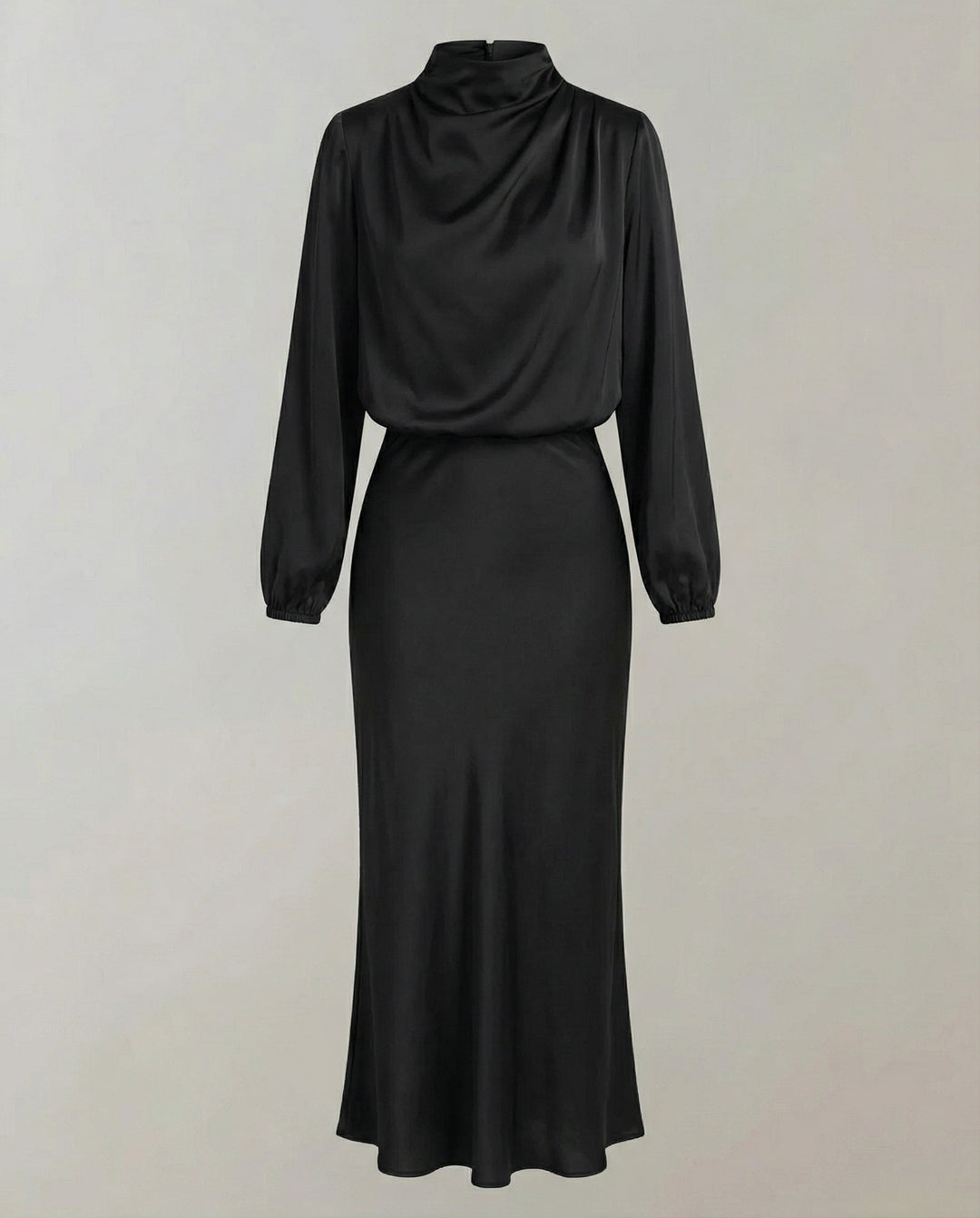 Elegant satin dress women