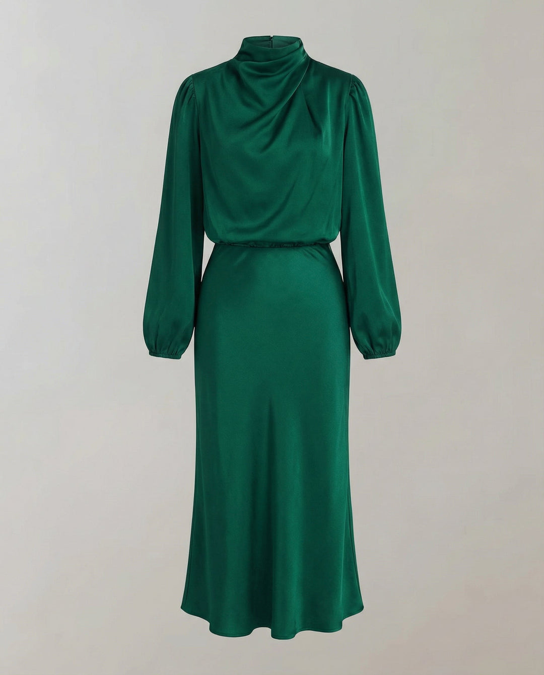 Elegant satin dress women