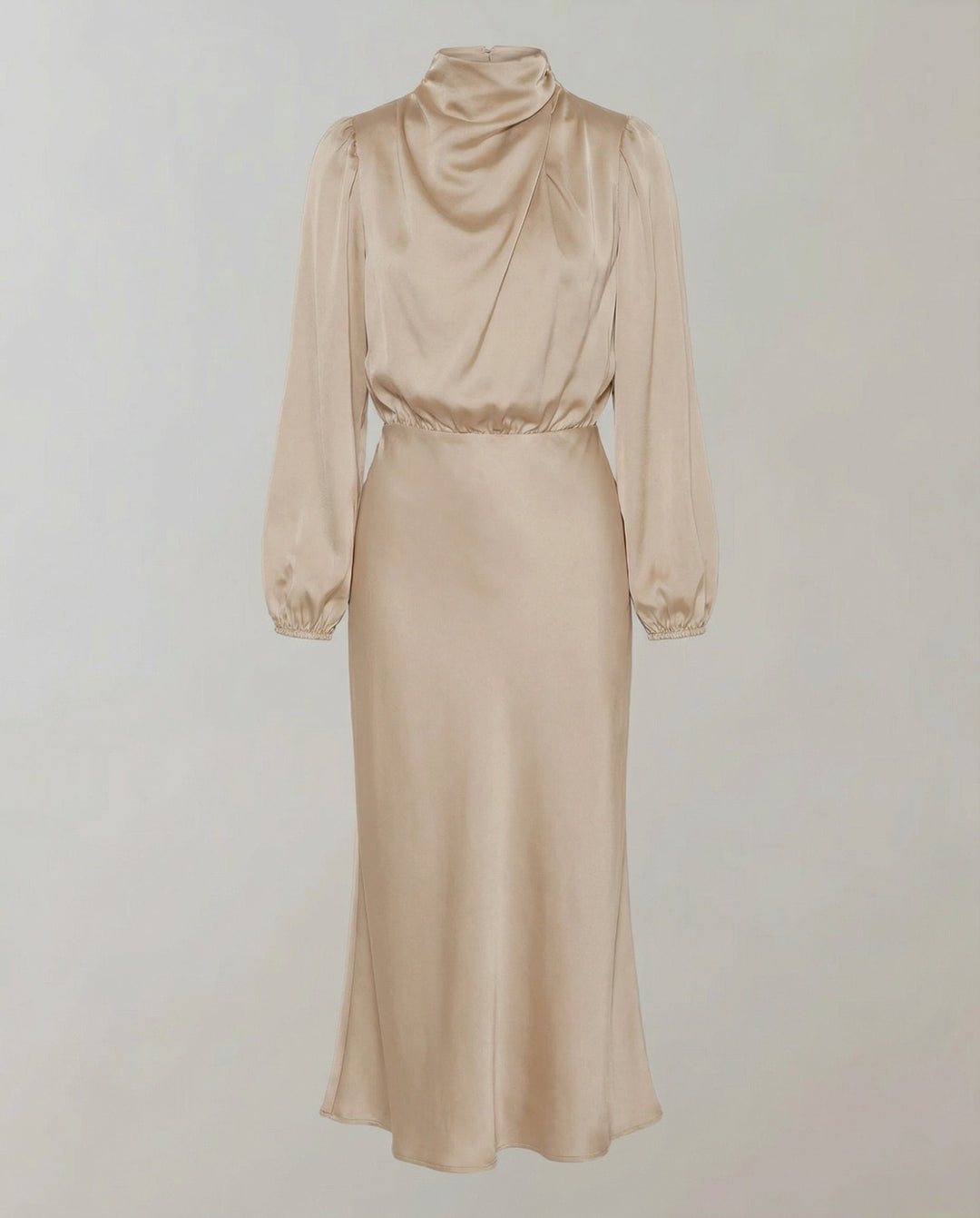 Elegant satin dress women