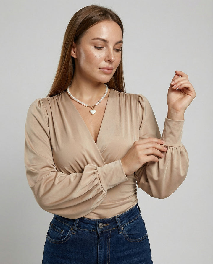 Elegant Women's V-Neck Top
