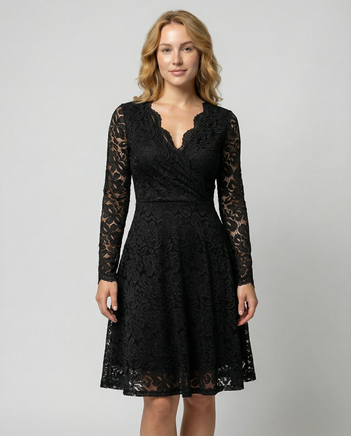 Elegant lace dress women