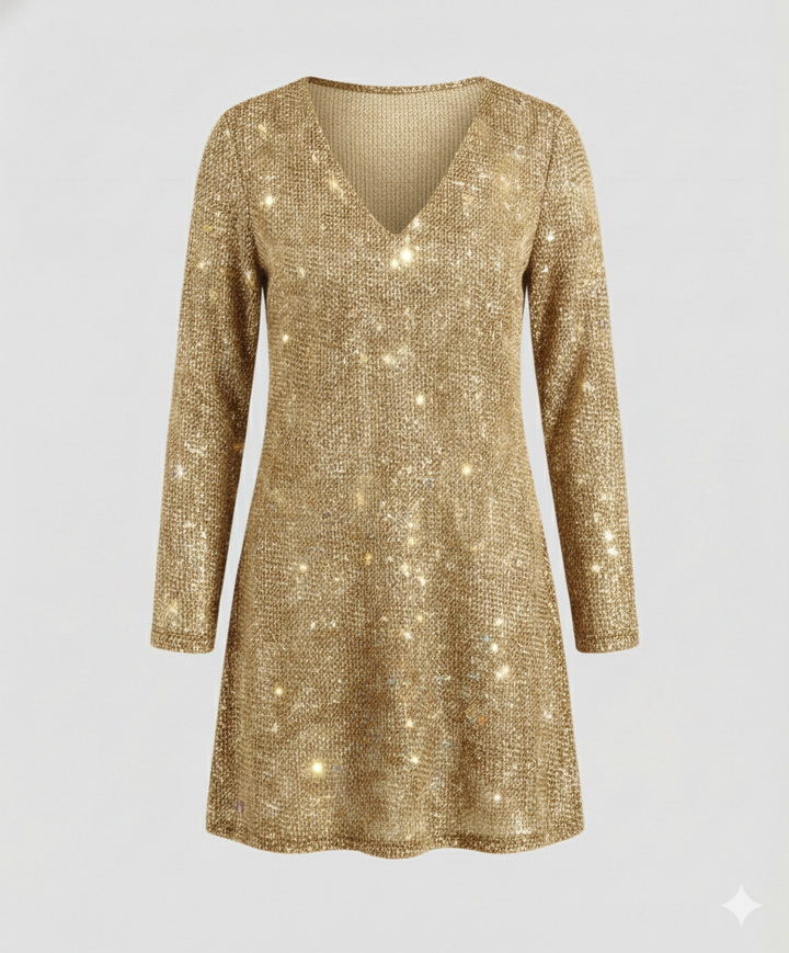 Women's Sequin Dress Long Sleeve