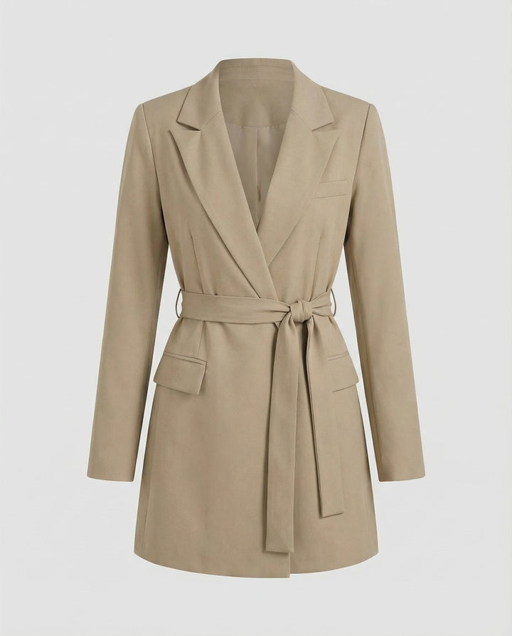 Elegant Black Blazer Dress Women