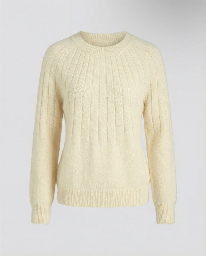 Fluffy women's knit sweater
