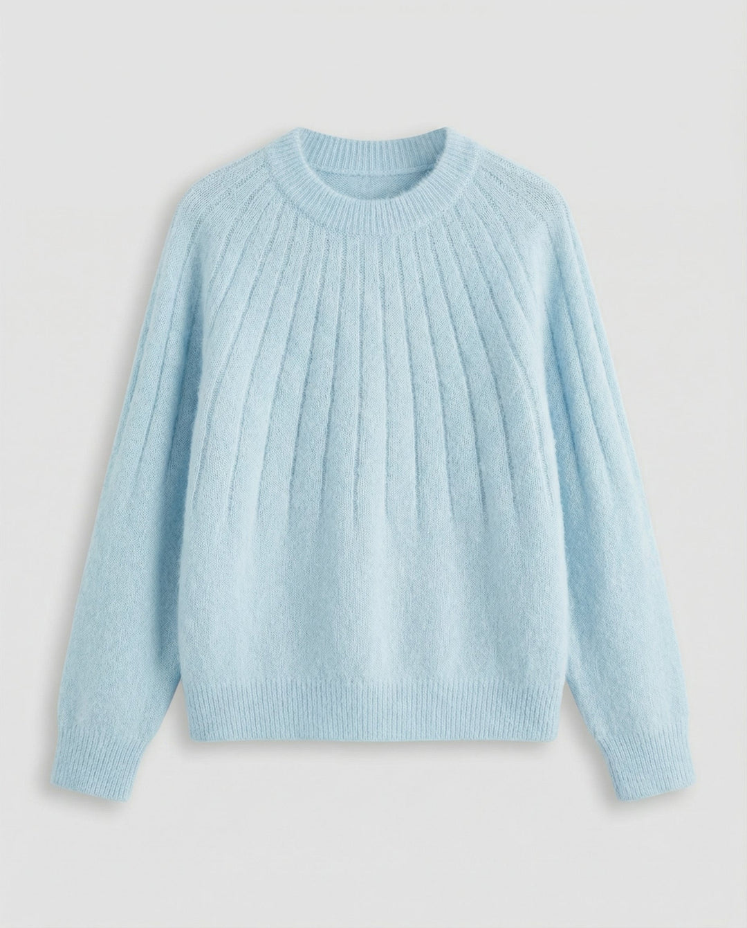 Fluffy women's knit sweater