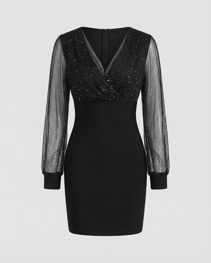 Elegant Sequin Party Dress Women
