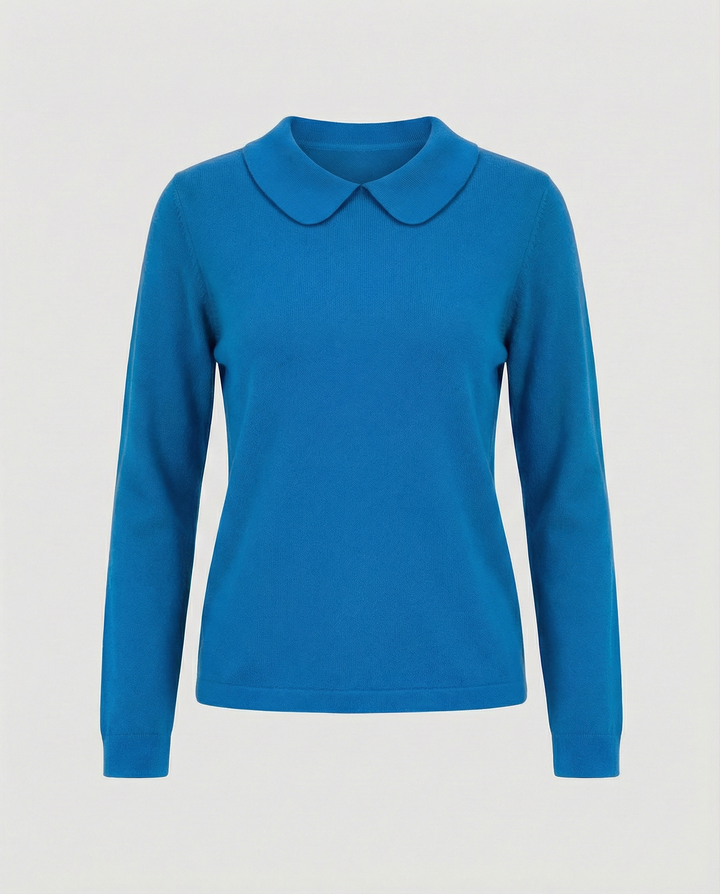 Collar knit sweater women's