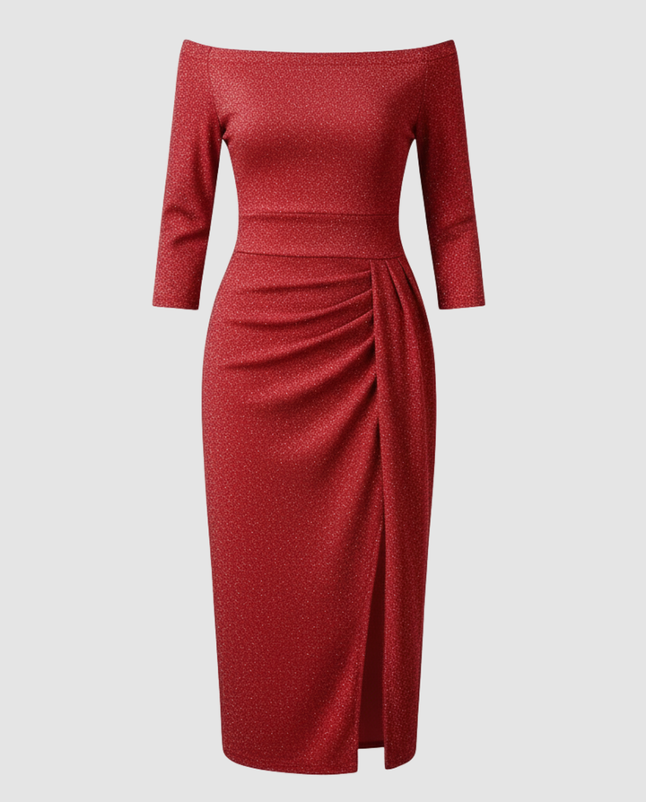 Shiny Evening Dress Women Elegant