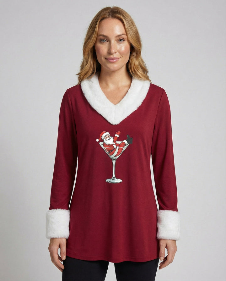 Christmas Top Plush Women