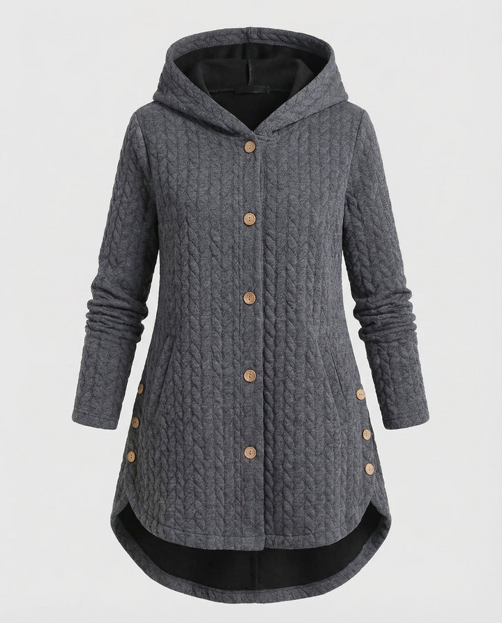 Warm Winter Jacket Burgundy Women