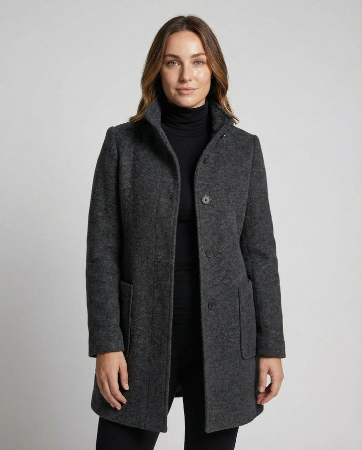 Elegant Vintage Wool Coat Women