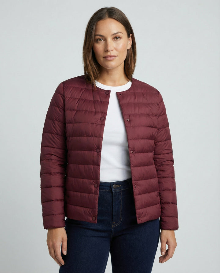 Light down jacket women warm