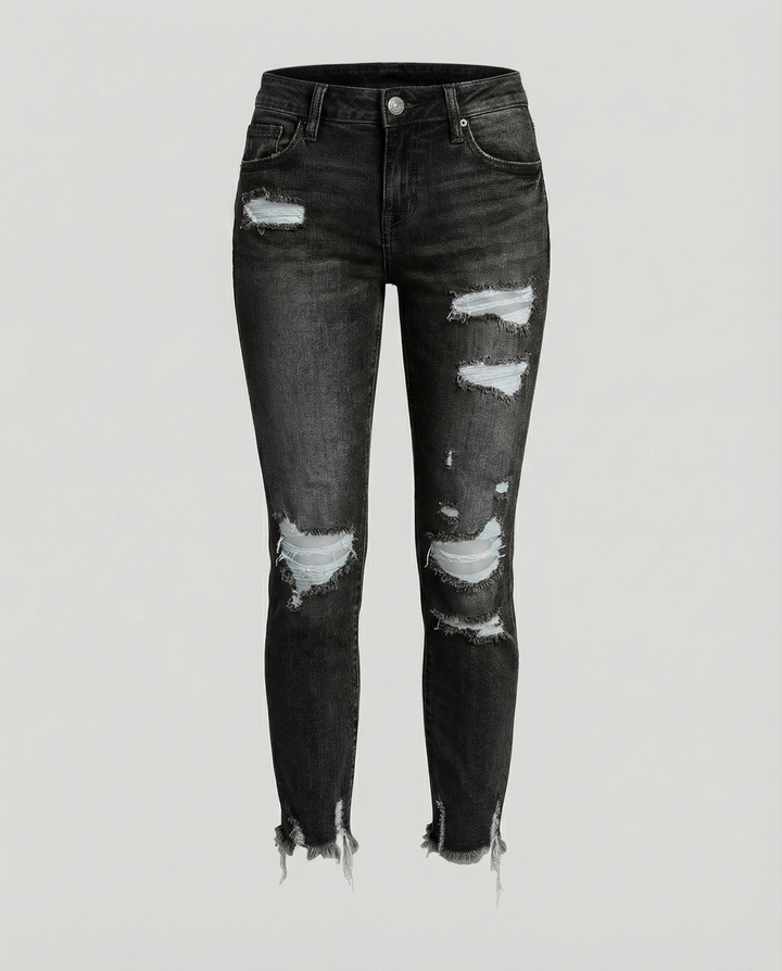Trendy Women's Ripped Jeans
