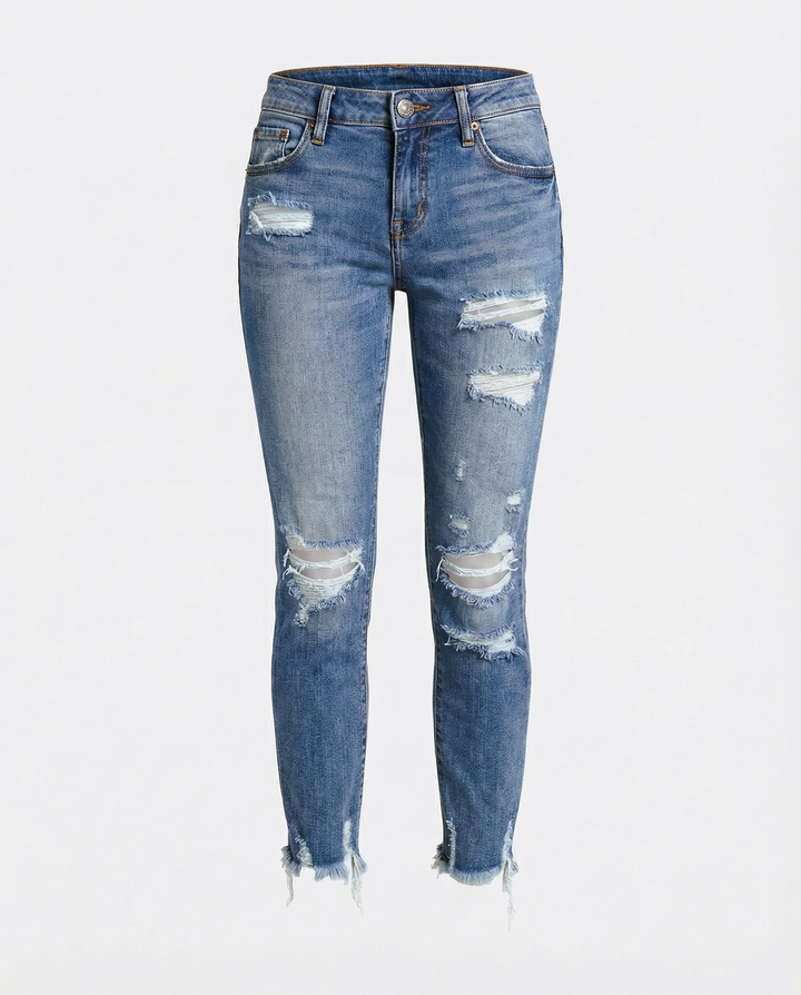Trendy Women's Ripped Jeans