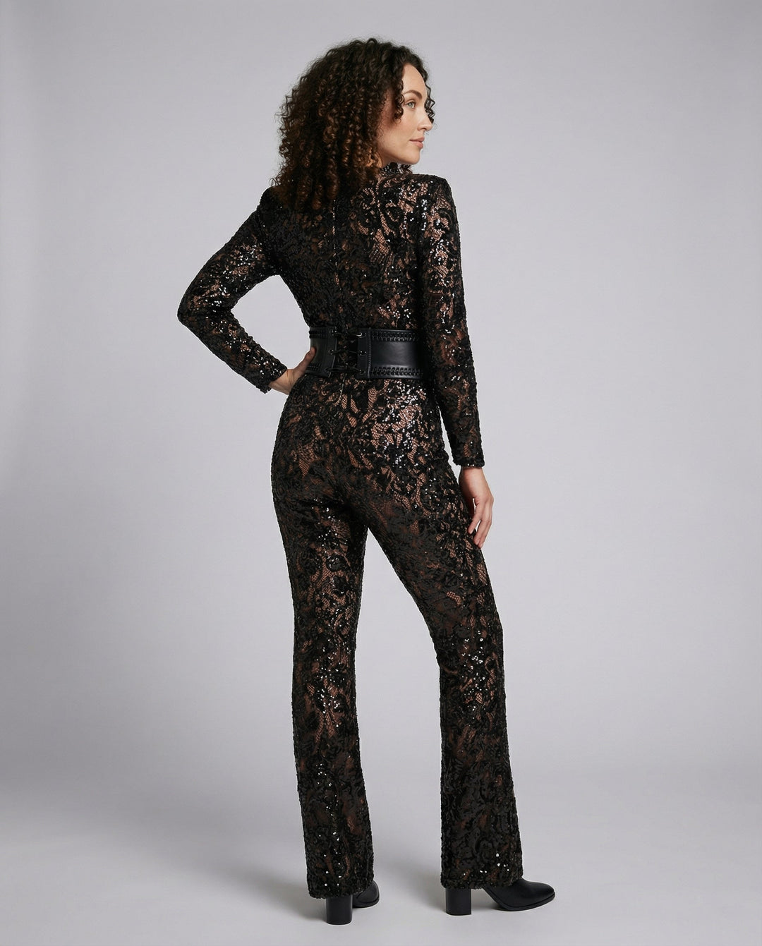 Elegant Lace Overall Women