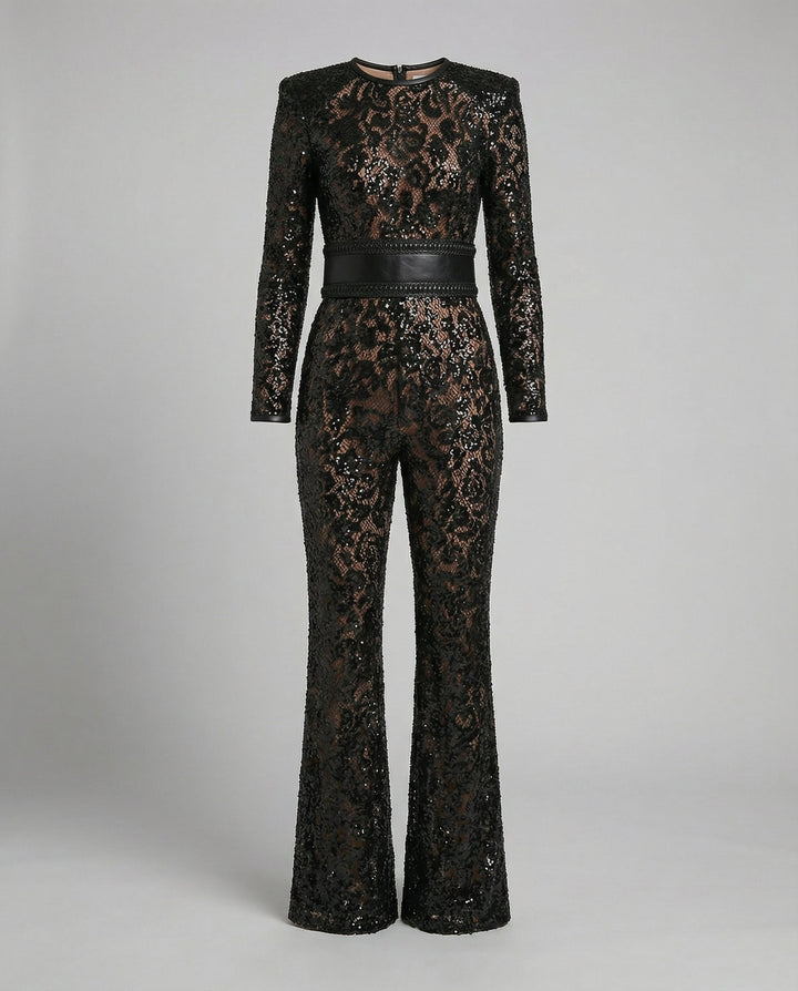 Elegant Lace Overall Women