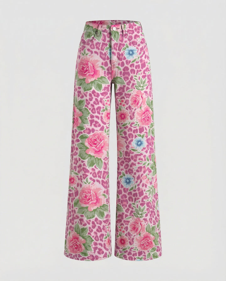 Floral Wide Women's Jeans