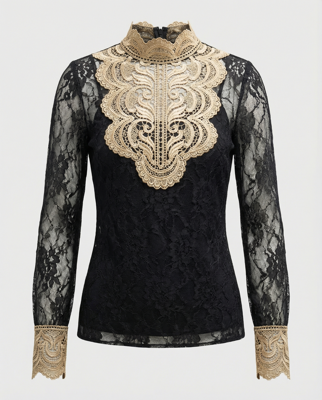 Embroidered Ladies Lace Blouse
