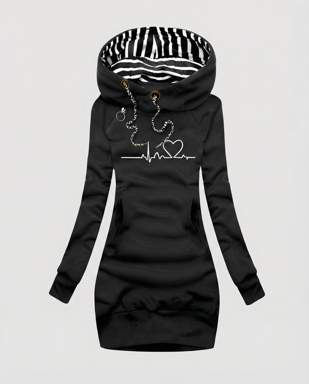 Heartbeat Casual Hoodie Women