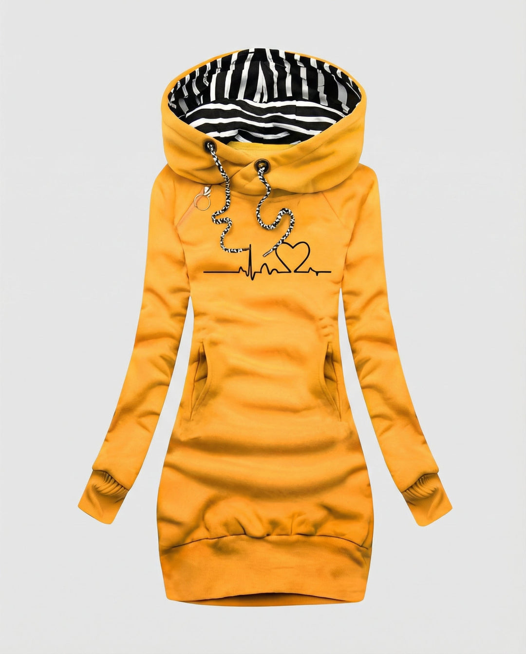 Heartbeat Casual Hoodie Women