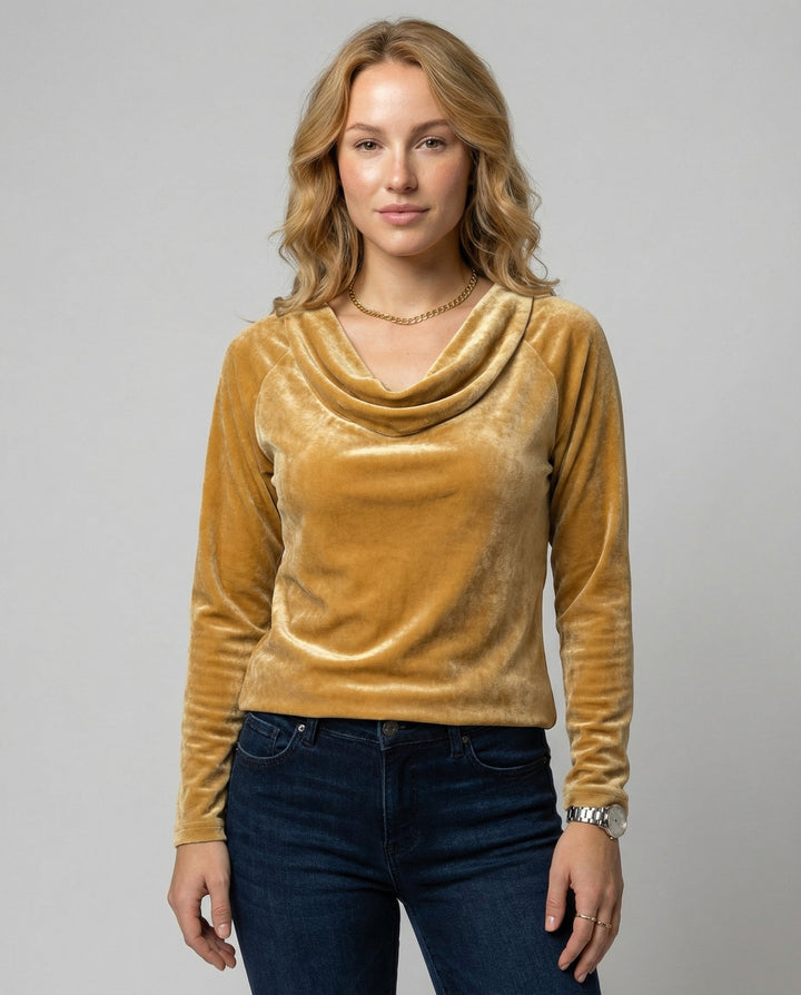 Elegant Velvet Shirt Women Casual