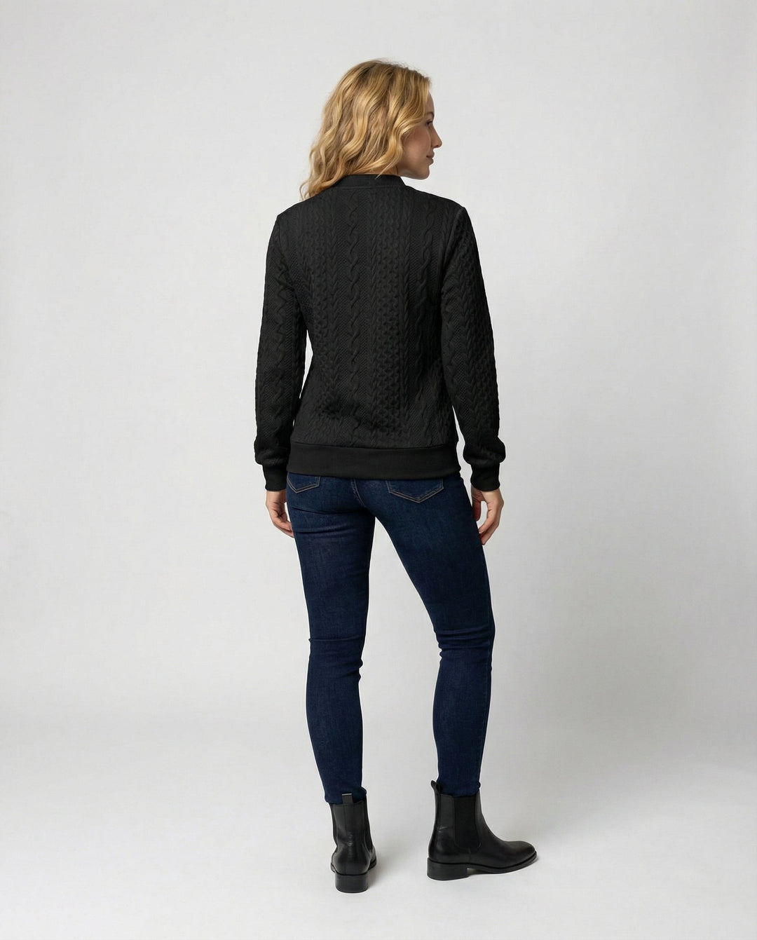 Structured knit casual pullover women's