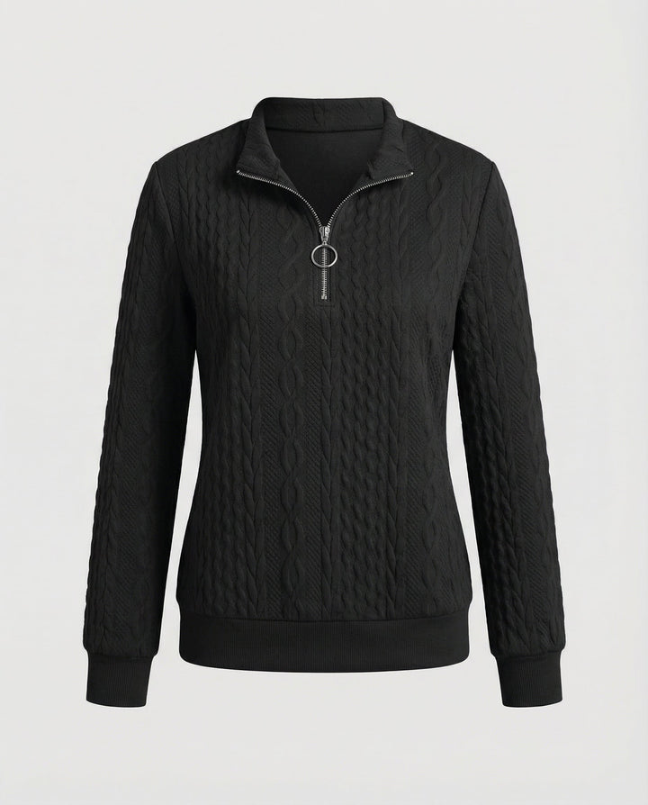 Structured knit casual pullover women's