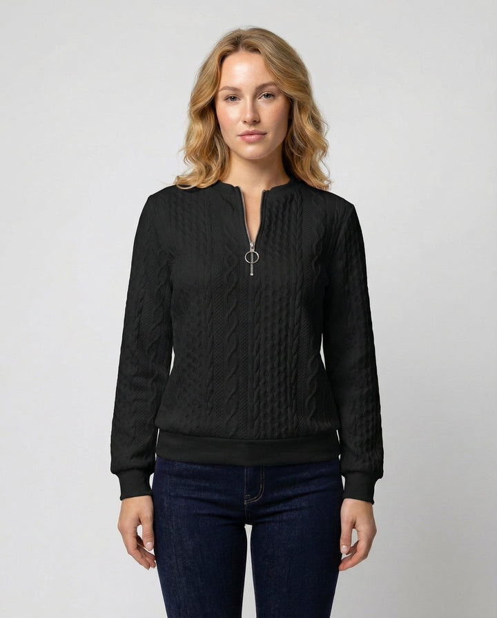 Structured knit casual pullover women's