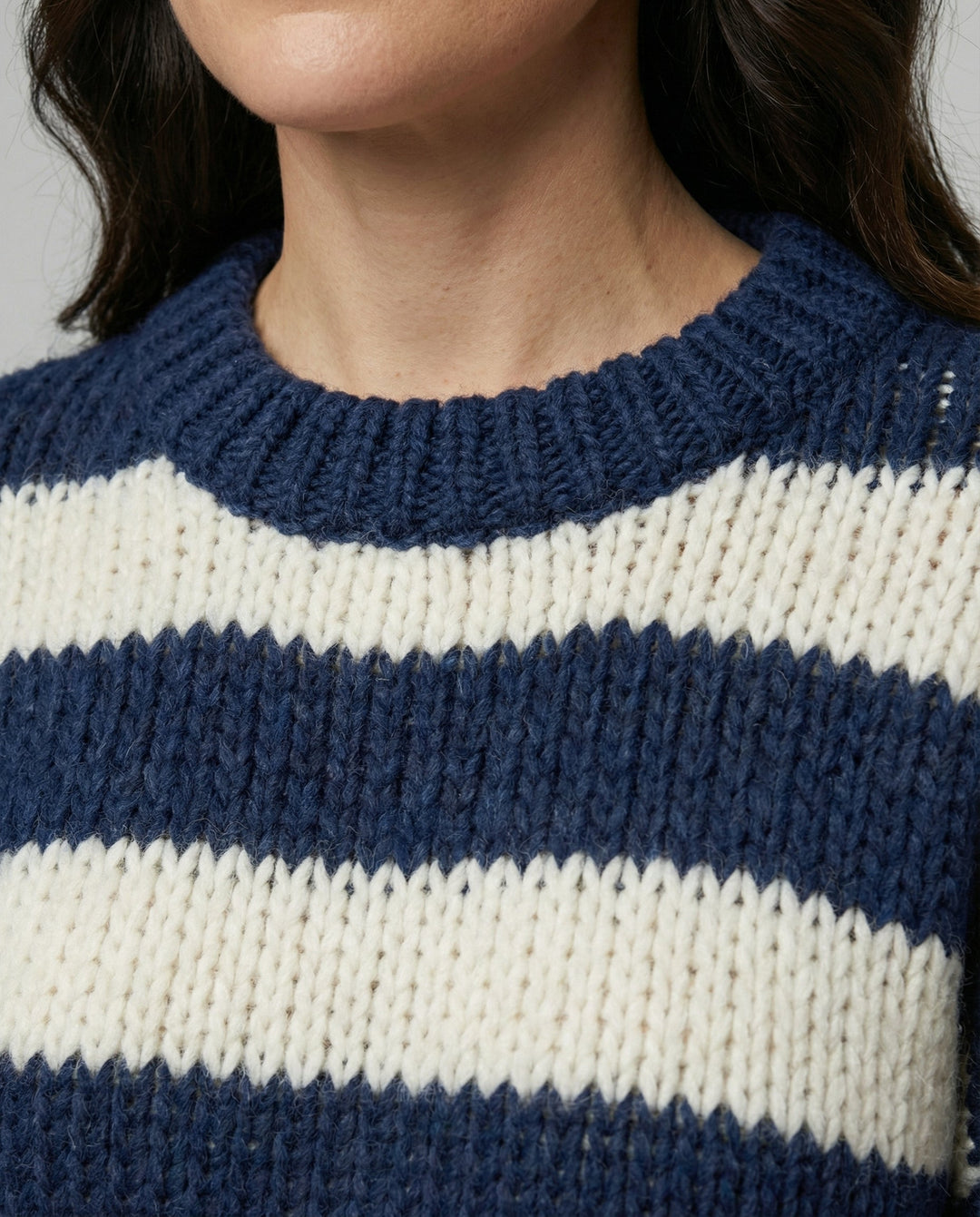 Striped Women's Oversized Sweater