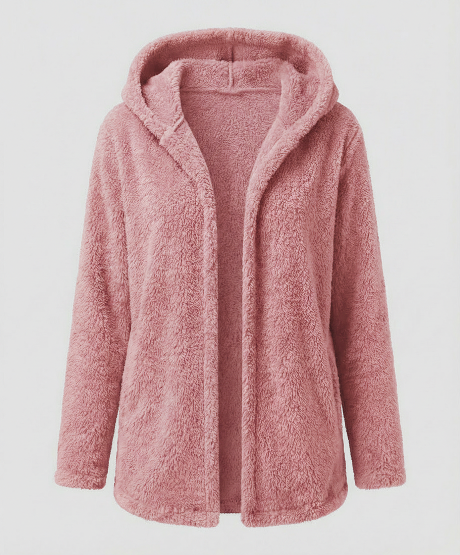 Teddy Fleece Jacket Women Long