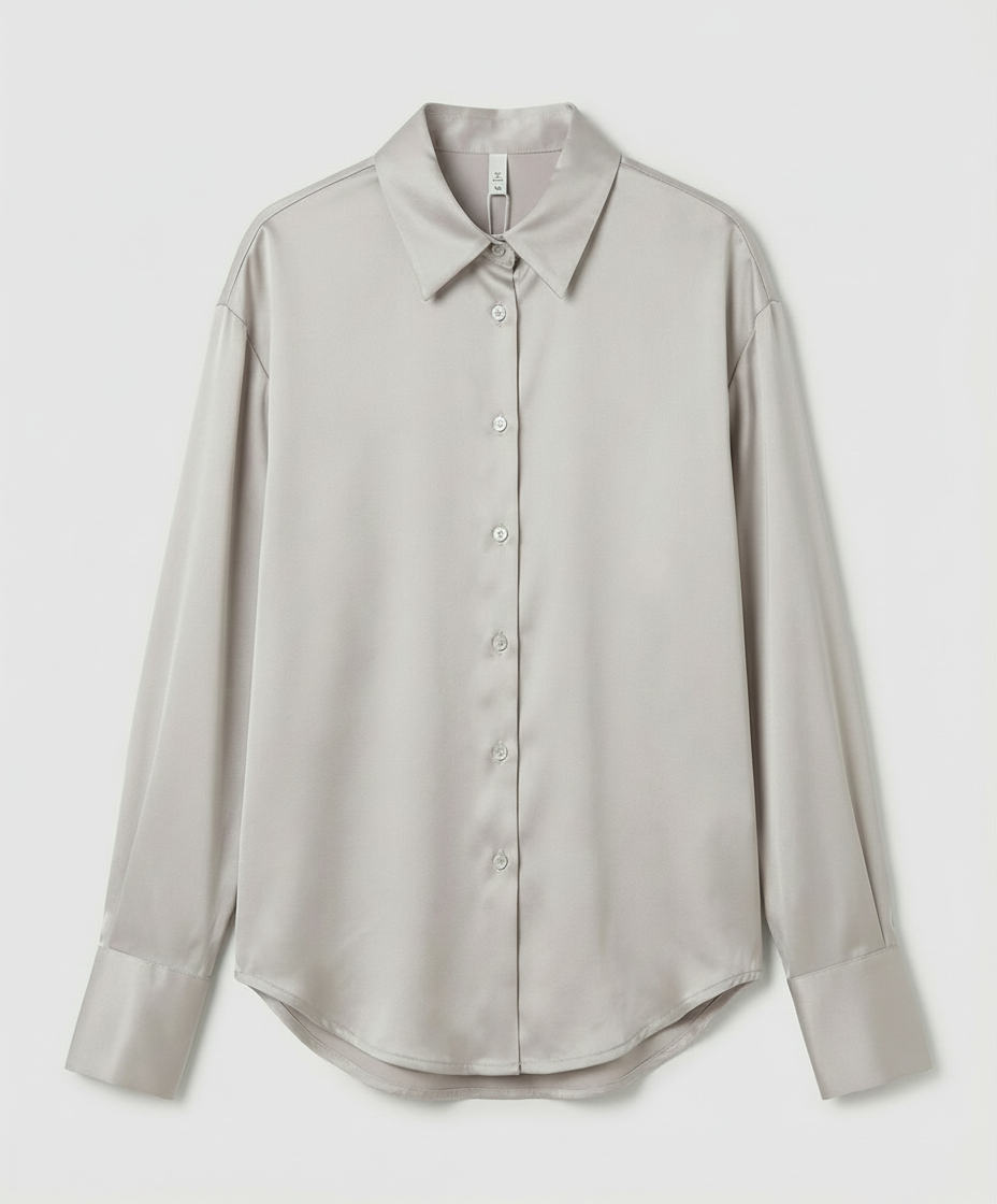 Elegant Silk Blouse Vintage Women