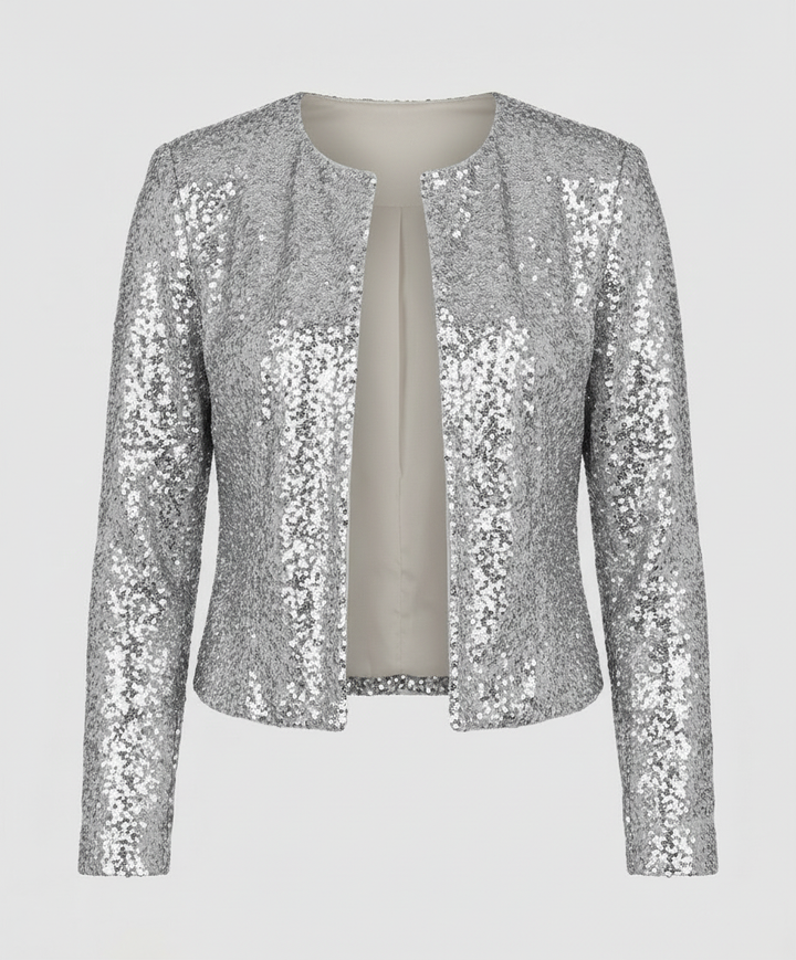 Elegant Glitter Jacket Women's Evening