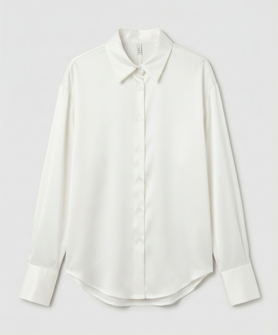 Elegant Silk Blouse Vintage Women