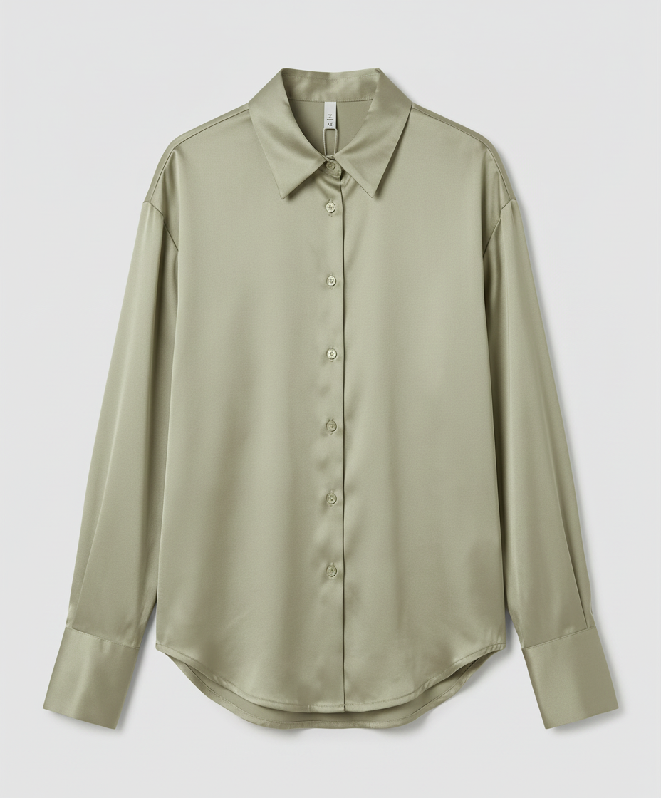 Elegant Silk Blouse Vintage Women