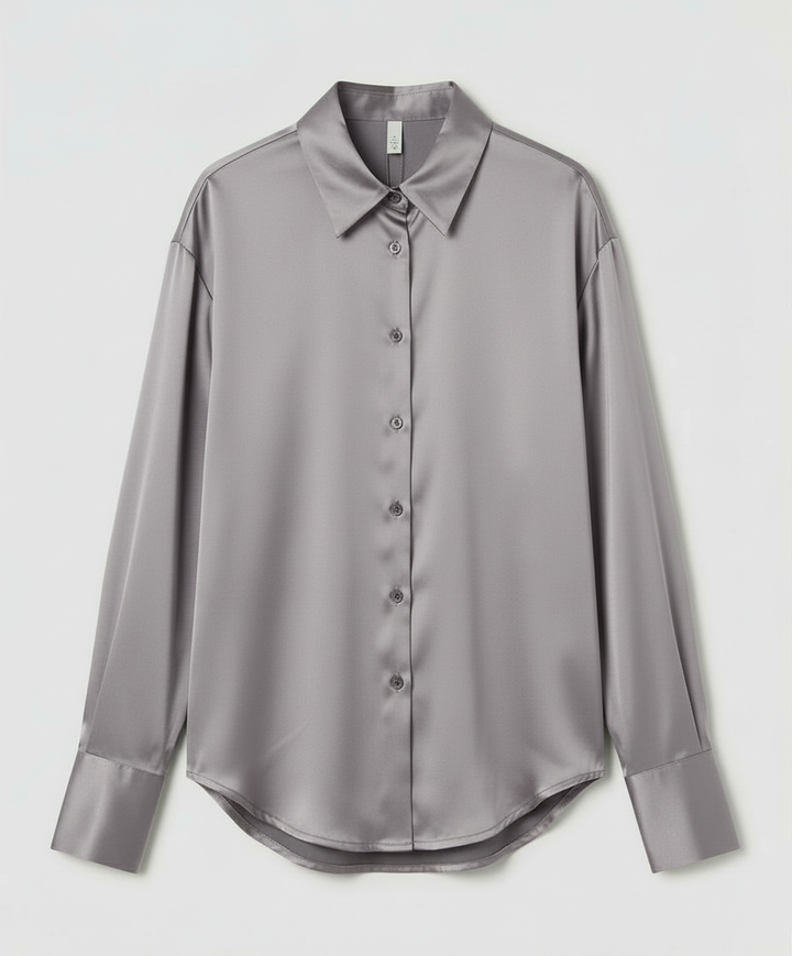 Elegant Silk Blouse Vintage Women