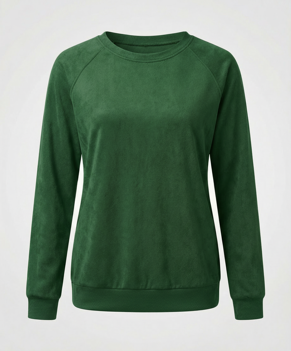 Comfortable Round Neck Sweatshirt Women