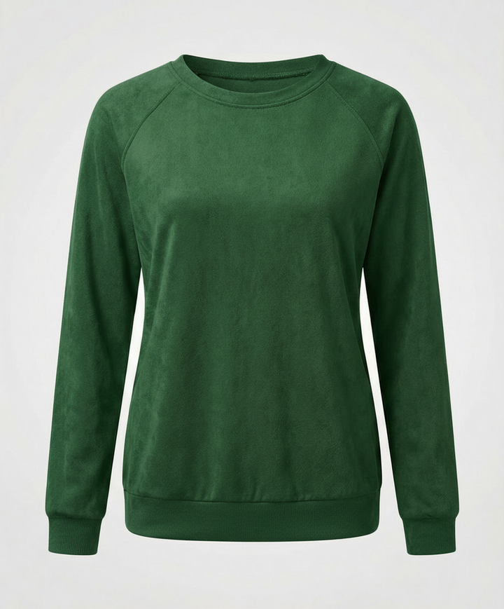 Comfortable Round Neck Sweatshirt Women
