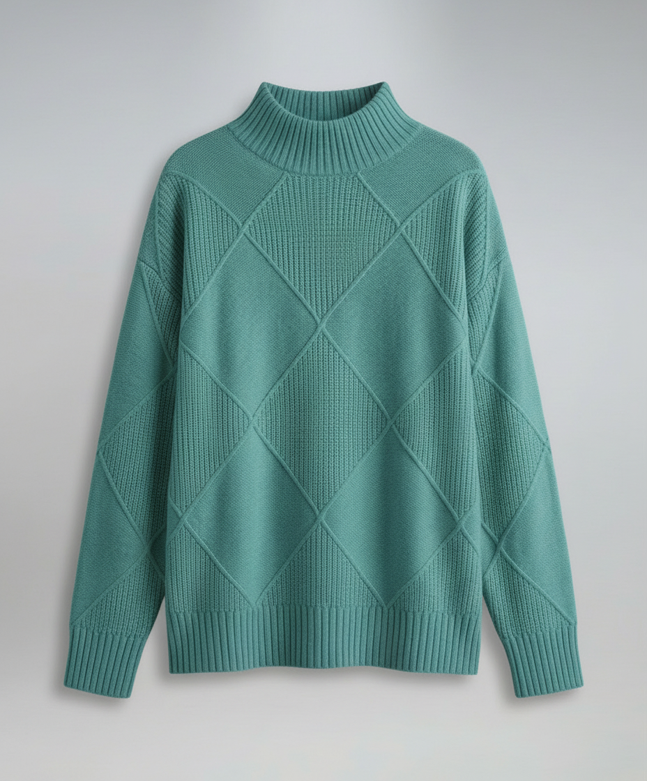 Soft Cashmere Roll Neck Sweater Women
