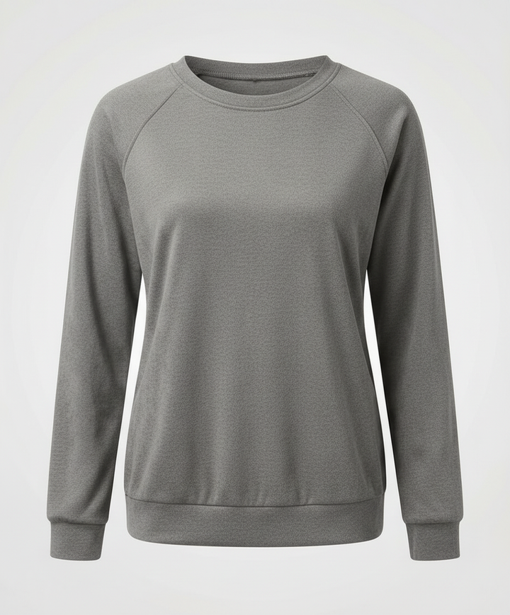Comfortable Round Neck Sweatshirt Women