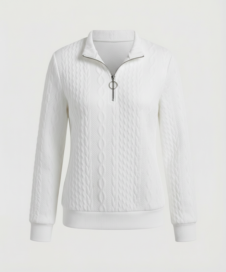 Structured knit casual pullover women's