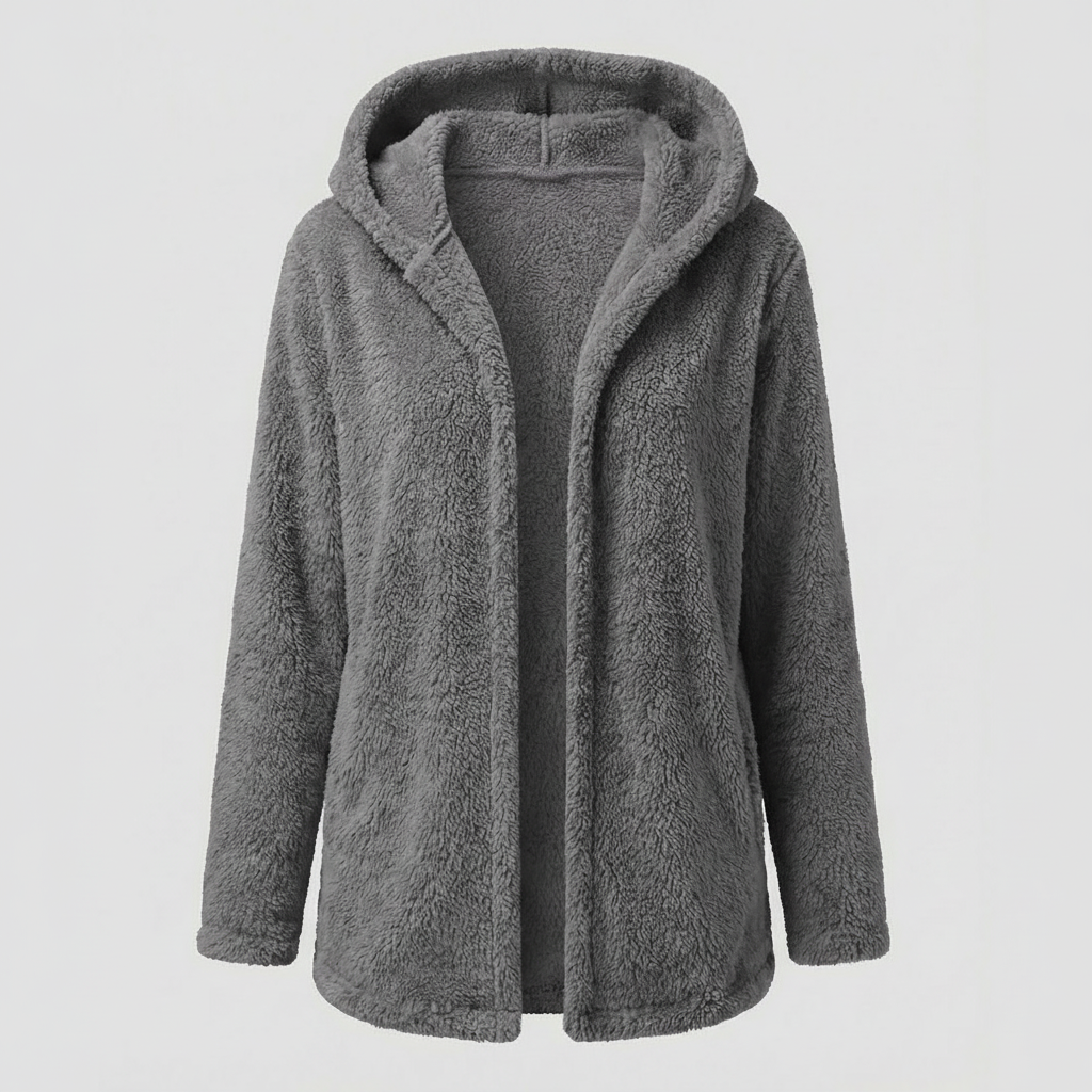 Teddy Fleece Jacket Women Long