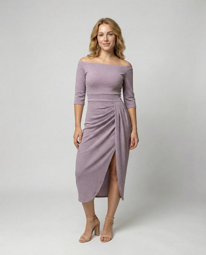 Shiny Evening Dress Women Elegant
