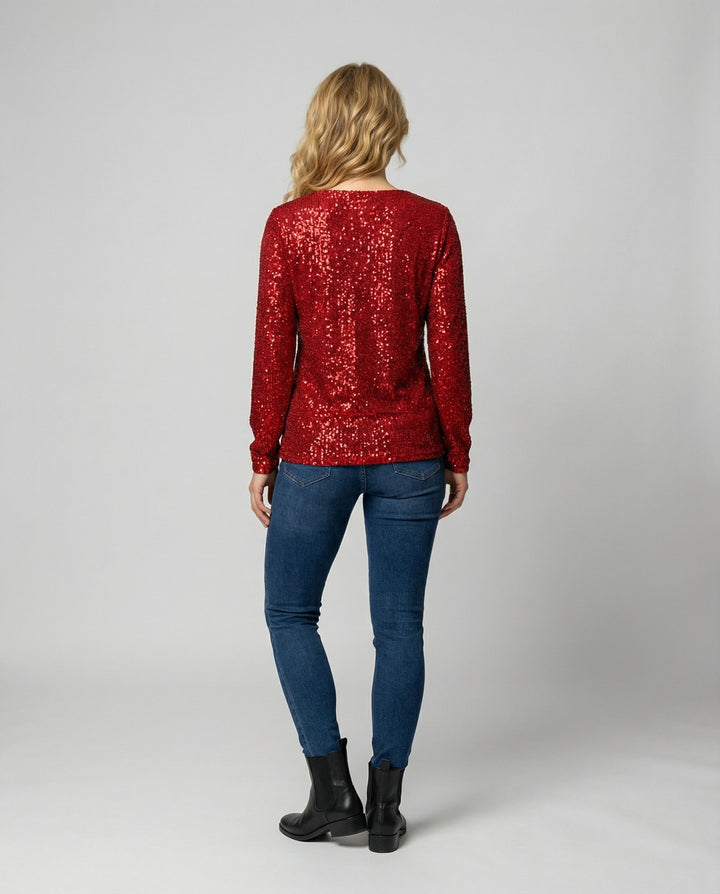 Glitter Sequins Top Women