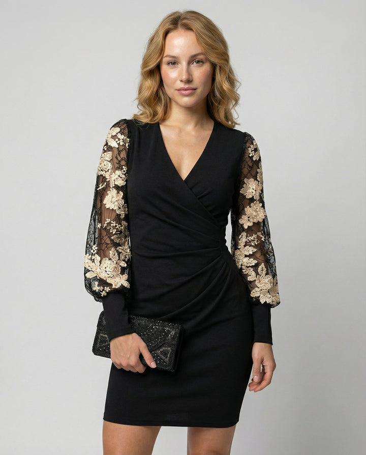 Festive Lace Cocktail Dress Women