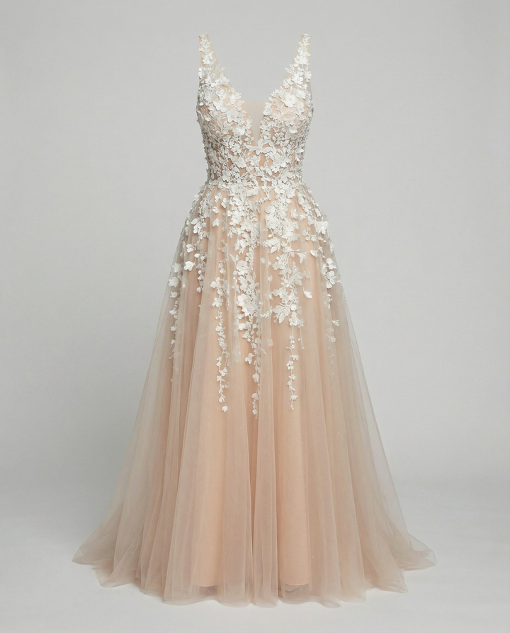 Elegant A-Line Wedding Dress